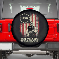 America's 250th Abraham Lincoln Playing Guitar Spare Tire Cover