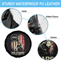 America's 250th Abraham Lincoln Playing Guitar Spare Tire Cover