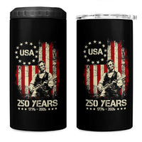 America's 250th Abraham Lincoln Playing Guitar 4 in 1 Can Cooler Tumbler