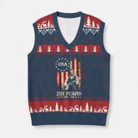 America's 250th Abraham Lincoln Playing Guitar V-Neck Knit Sweater Vest