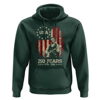 America's 250th Abraham Lincoln Playing Guitar Hoodie