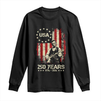 America's 250th Abraham Lincoln Playing Guitar Long Sleeve Shirt
