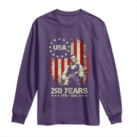 America's 250th Abraham Lincoln Playing Guitar Long Sleeve Shirt