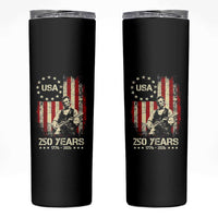 America's 250th Abraham Lincoln Playing Guitar Skinny Tumbler