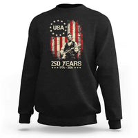 America's 250th Abraham Lincoln Playing Guitar Sweatshirt
