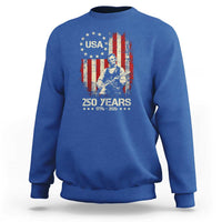 America's 250th Abraham Lincoln Playing Guitar Sweatshirt