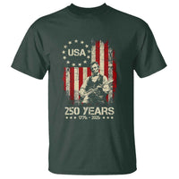 America's 250th Abraham Lincoln Playing Guitar T Shirt