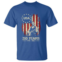 America's 250th Abraham Lincoln Playing Guitar T Shirt