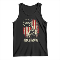 America's 250th Abraham Lincoln Playing Guitar Tank Top