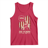 America's 250th Abraham Lincoln Playing Guitar Tank Top