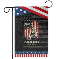 America's 250th Abraham Lincoln Playing Guitar Patriotic Garden Flag
