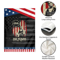 America's 250th Abraham Lincoln Playing Guitar Patriotic Garden Flag