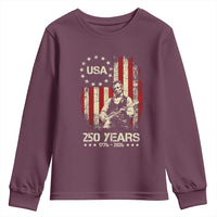 America's 250th Abraham Lincoln Playing Guitar Youth Sweatshirt