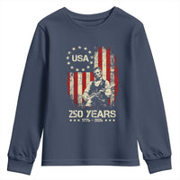 America's 250th Abraham Lincoln Playing Guitar Youth Sweatshirt