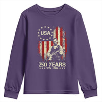 America's 250th Abraham Lincoln Playing Guitar Youth Sweatshirt