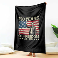 America 250 Years Throw Blanket Charlie Kirk American Flag Freedom