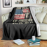 America 250 Years Throw Blanket Charlie Kirk American Flag Freedom