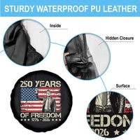 America 250 Years Spare Tire Cover Charlie Kirk American Flag Freedom
