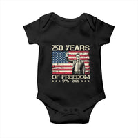 America 250 Years Baby Onesie Charlie Kirk American Flag Freedom