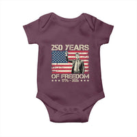 America 250 Years Baby Onesie Charlie Kirk American Flag Freedom