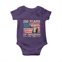 America 250 Years Baby Onesie Charlie Kirk American Flag Freedom