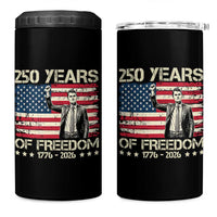 America 250 Years 4 in 1 Can Cooler Tumbler Charlie Kirk American Flag Freedom