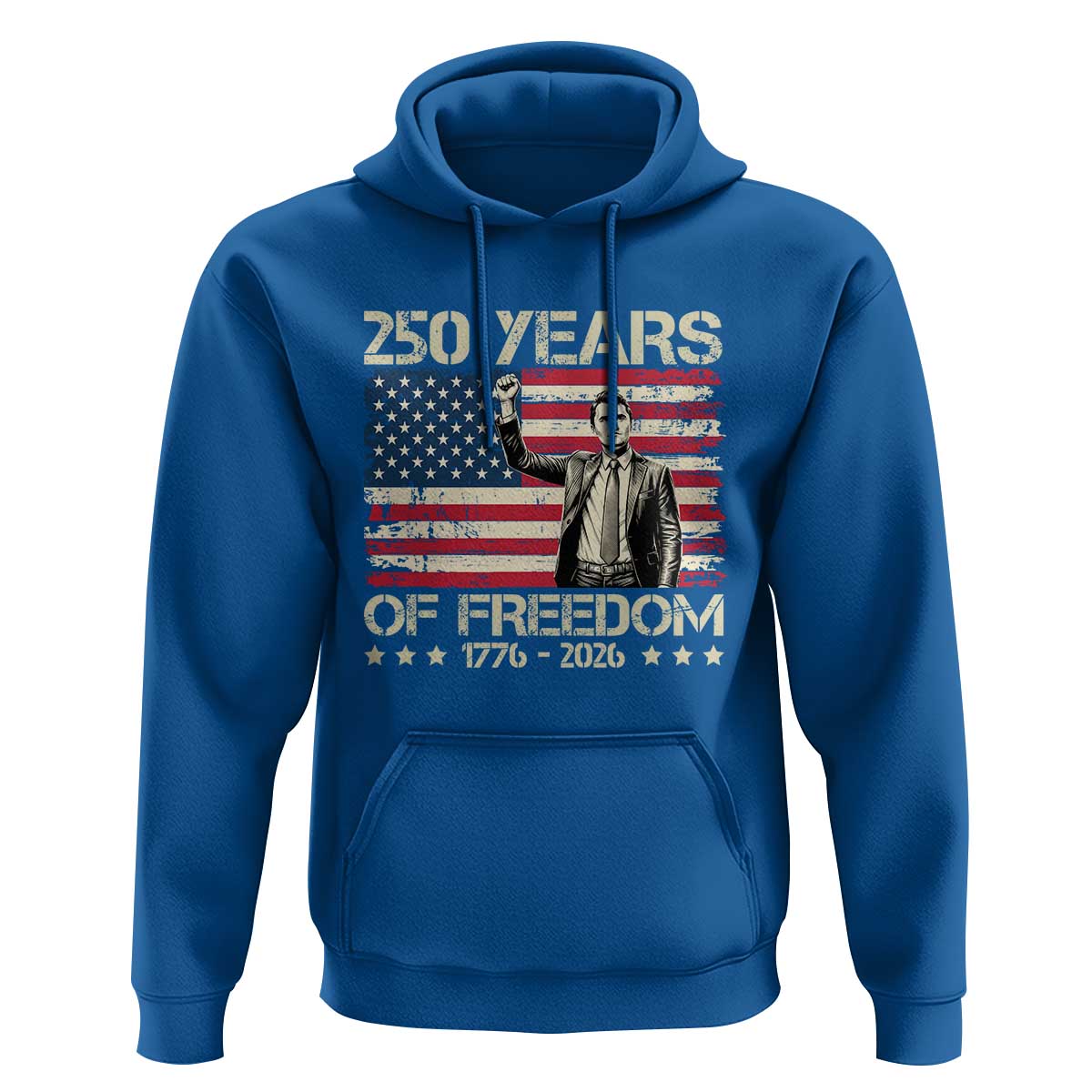 America 250 Years Hoodie Charlie Kirk American Flag Freedom