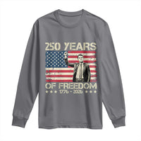 America 250 Years Long Sleeve Shirt Charlie Kirk American Flag Freedom