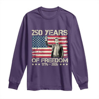 America 250 Years Long Sleeve Shirt Charlie Kirk American Flag Freedom