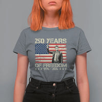 America 250 Years T Shirt For Women Charlie Kirk American Flag Freedom