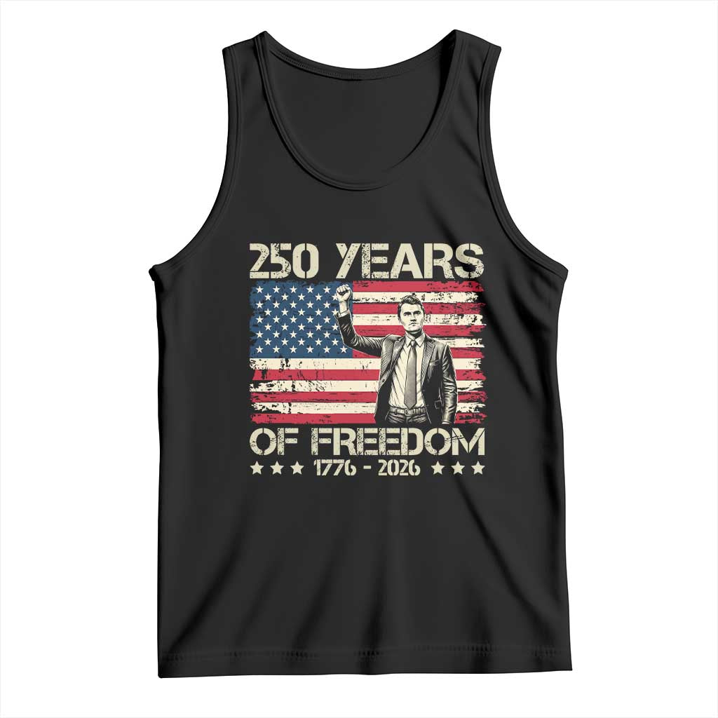America 250 Years Tank Top Charlie Kirk American Flag Freedom