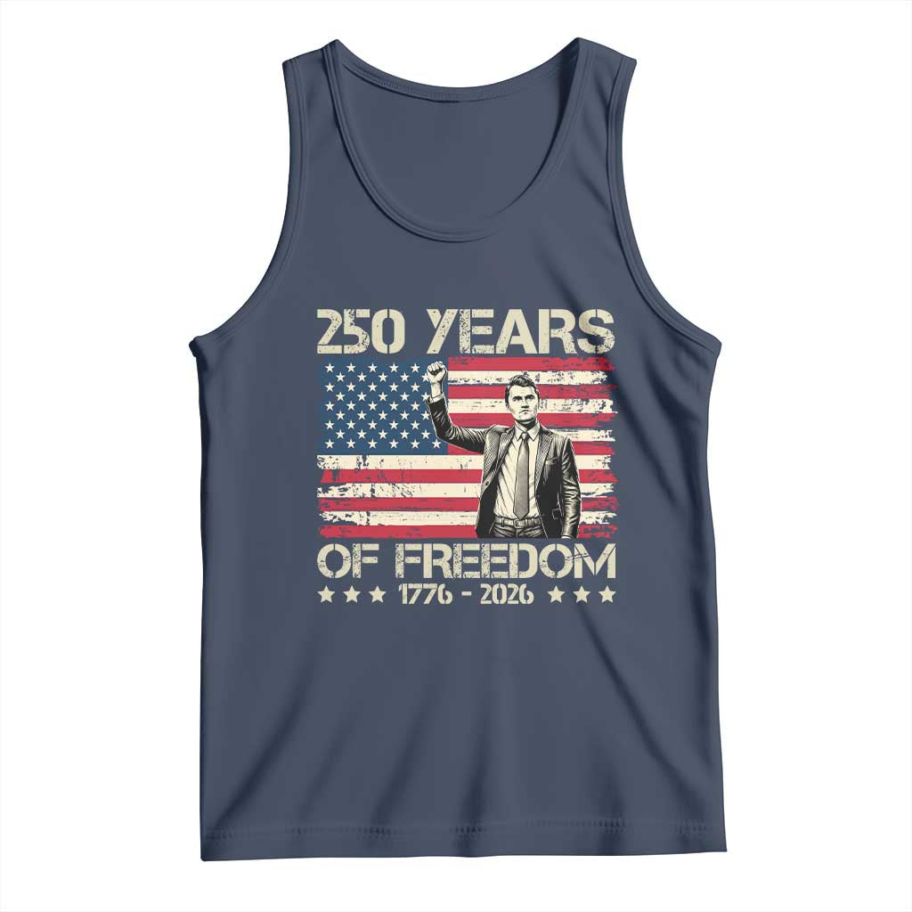 America 250 Years Tank Top Charlie Kirk American Flag Freedom