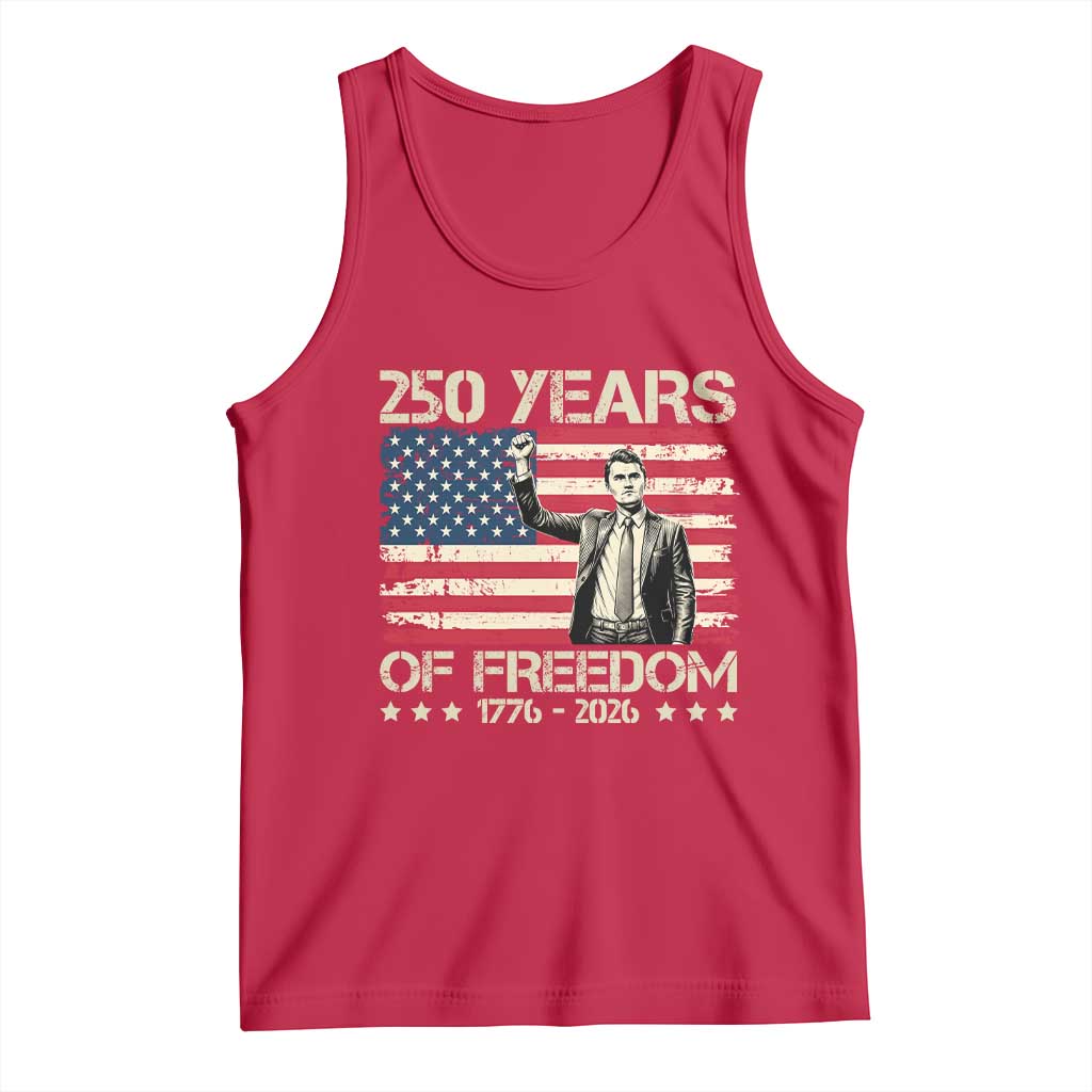 America 250 Years Tank Top Charlie Kirk American Flag Freedom
