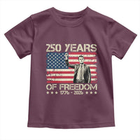 America 250 Years Toddler T Shirt Charlie Kirk American Flag Freedom