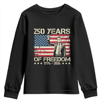 America 250 Years Youth Sweatshirt Charlie Kirk American Flag Freedom