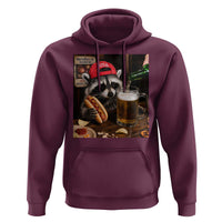 Patriotic USA Raccoon Drinking Beer Hoodie 4th of July Meme