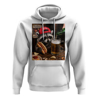 Patriotic USA Raccoon Drinking Beer Hoodie 4th of July Meme