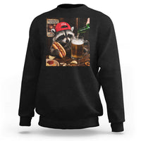 Patriotic USA Raccoon Drinking Beer Sweatshirt 4th of July Meme