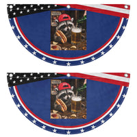 USA Raccoon Drinking Beer Patriotic Fan Flag 4th of July Meme