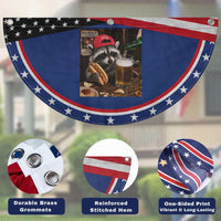USA Raccoon Drinking Beer Patriotic Fan Flag 4th of July Meme