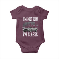 I'm Not Old I'm Classic Baby Onesie Retro American Muscle Car Classic USA