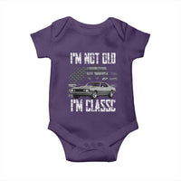 I'm Not Old I'm Classic Baby Onesie Retro American Muscle Car Classic USA