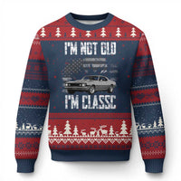 I'm Not Old I'm Classic Ugly Christmas Sweater Retro American Muscle Car Classic USA