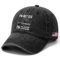 I'm Not Old I'm Classic Washed Cotton Baseball Cap Retro American Muscle Car Classic USA
