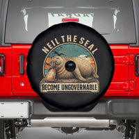 Neil The Seal Become Ungovernable Spare Tire Cover Funny Elephant Seal Meme