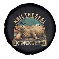 Neil The Seal Become Ungovernable Spare Tire Cover Funny Elephant Seal Meme