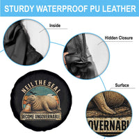 Neil The Seal Become Ungovernable Spare Tire Cover Funny Elephant Seal Meme