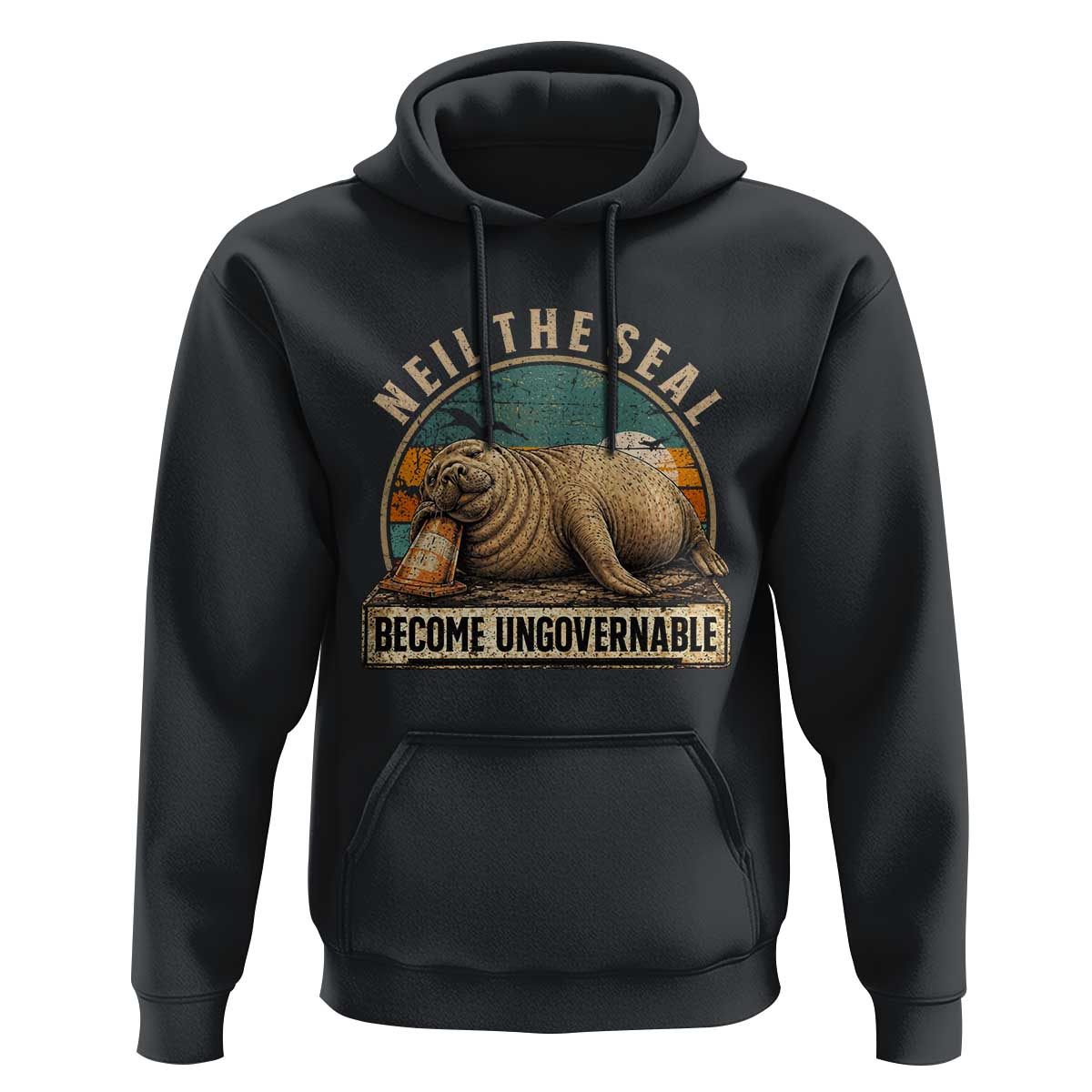 Neil The Seal Become Ungovernable Hoodie Funny Elephant Seal Meme