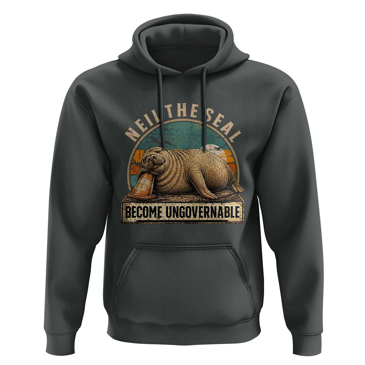 Neil The Seal Become Ungovernable Hoodie Funny Elephant Seal Meme