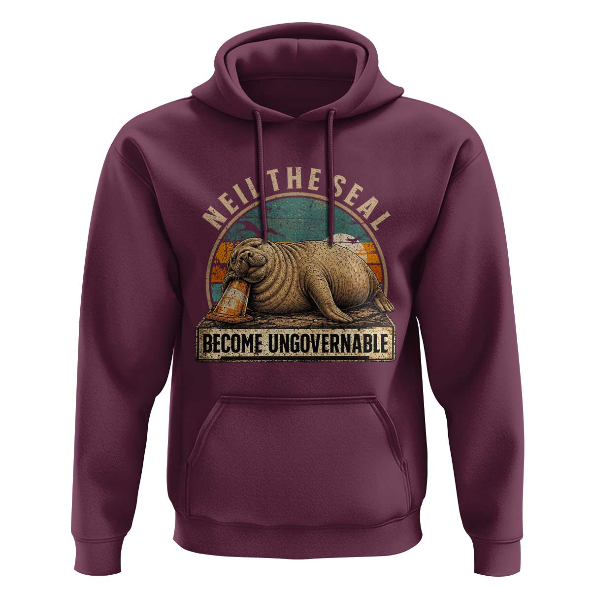 Neil The Seal Become Ungovernable Hoodie Funny Elephant Seal Meme